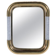 Retro Stunning Table Top Mirror In Brass & Glass By Tommaso Barbi * Free WW Delivery
