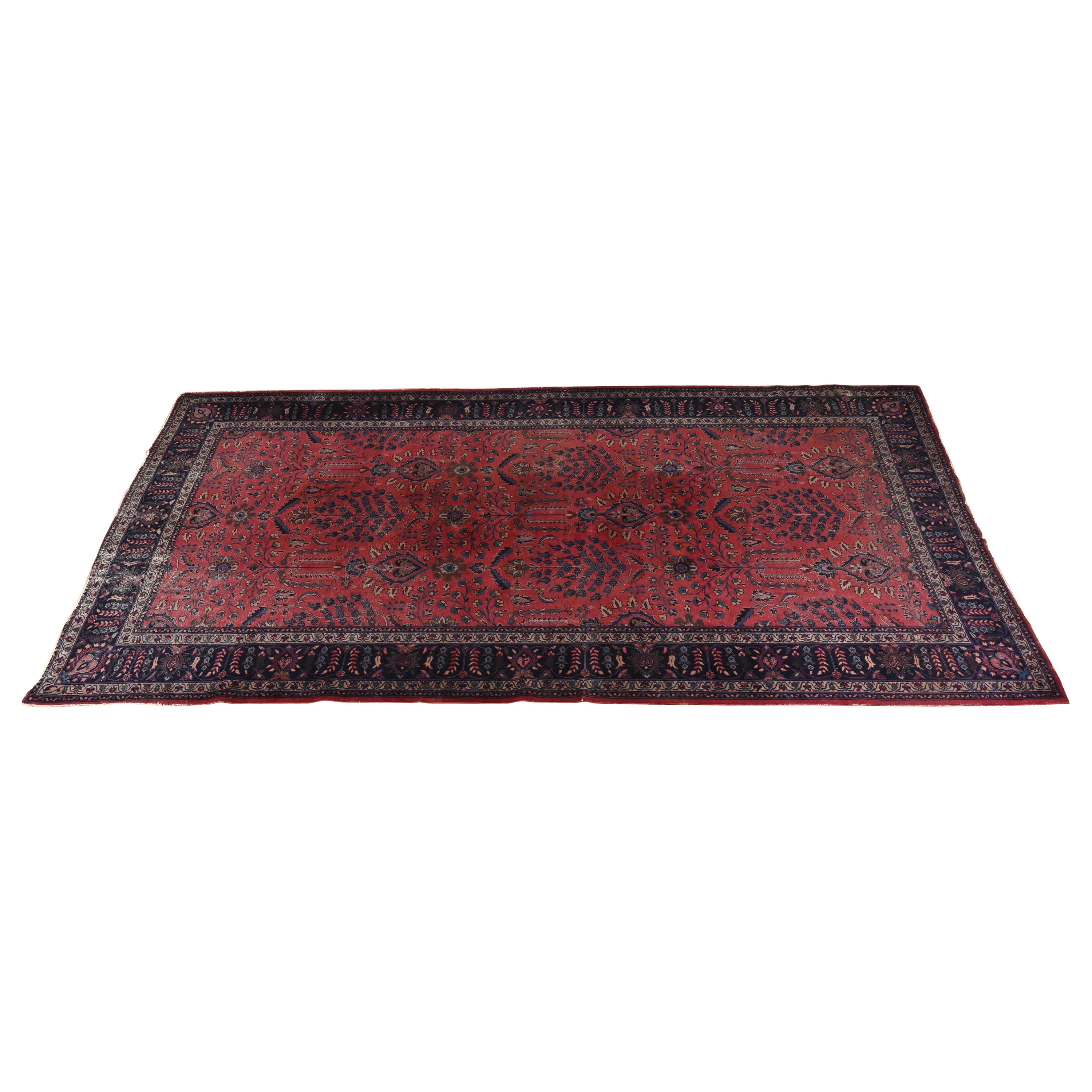 Vintage Hand-Knotted Persian Sarouk Palace Size Rug, Circa 1940s For Sale
