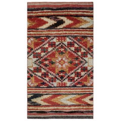 Rug & Kilim’s Moroccan Style Rug with Berber Polychromatic Geometric Patterns 