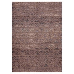 Nazmiyal Collection Neutral Geometric Chevron Deign Modern Area Rug 6'7" x 9'4"