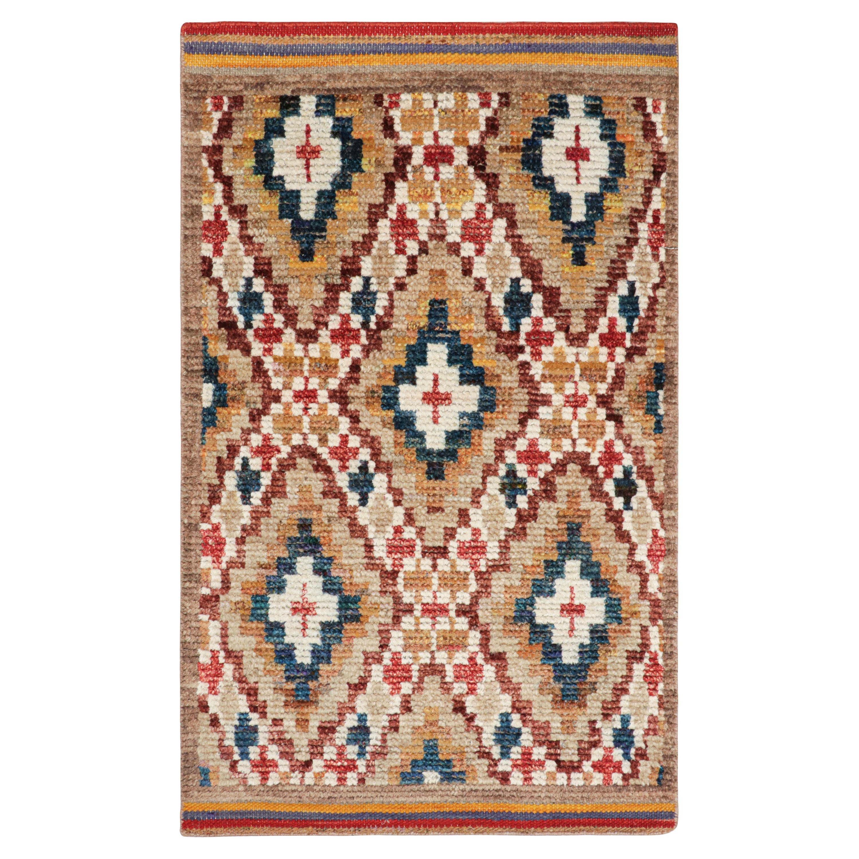Rug & Kilim’s Moroccan Style Rug with Diamond Geometric Patterns For Sale