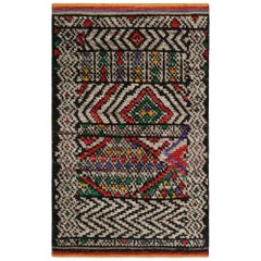 Rug & Kilim’s Moroccan Style Rug with Polychromatic Geometric Patterns