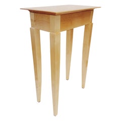 Side table C curly maple in stock