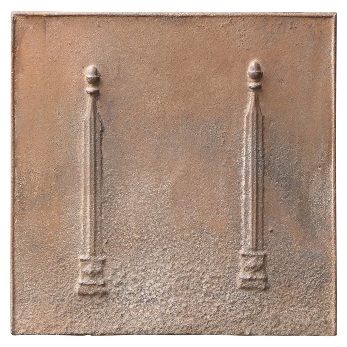 Antique French 'Pillars of Freedom' Fireback / Backsplash, 18th - 19th Century For Sale