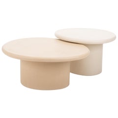 Organic Shaped Mortex Coffee Table Set "Sami" by Isabelle Beaumont 