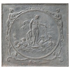 Plaque de cheminée / crédence de style néoclassique français « Amphitrite », 20e siècle