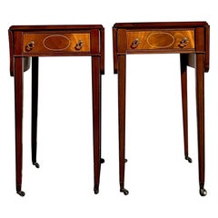 Vintage-Pembroke-Tisch im Federal-Stil des frühen 20. Jahrhunderts, Paar