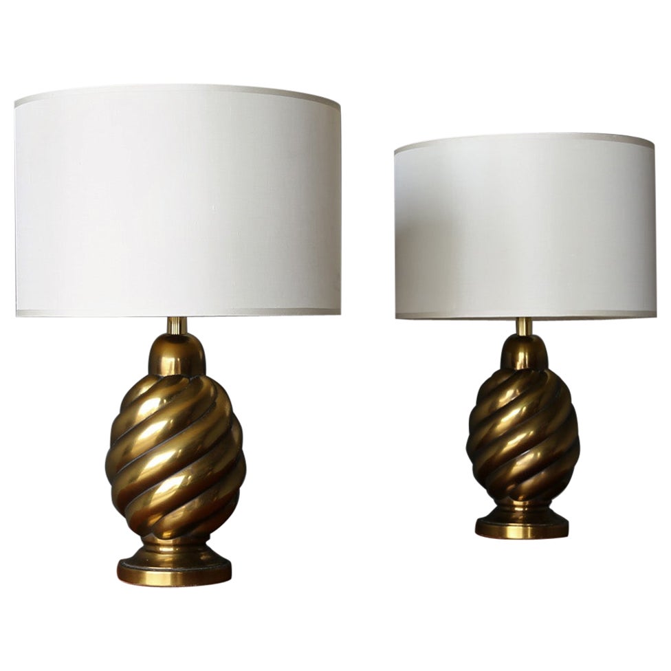 Westwood Industries Aged Brass Lamps, United States, c.1970
