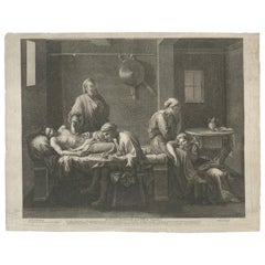 Eudamidas' Final Moments: Eine Szene aus Lucians „Toxaris, oder Freundschaft, ca. 1680