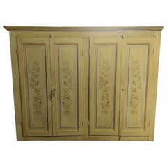 4-door wardrobe in lacquered and painted wood, Italy