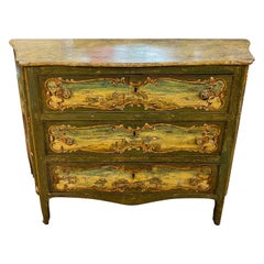 18th Century Louis XV Wood Painted  Chest of Drawers 1700-1750