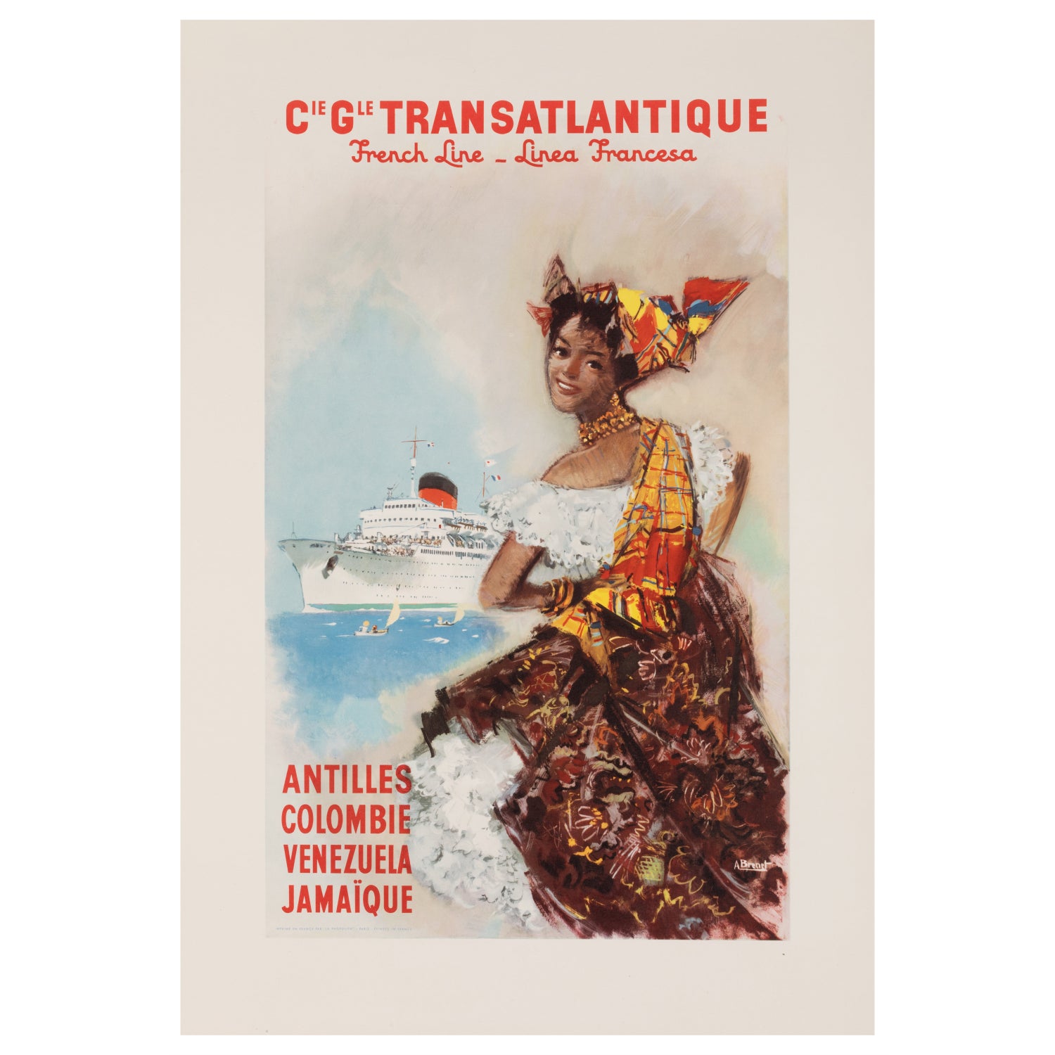 Affiche ancienne – Air France, Paris - New York, New York - Paris. –  Galerie 1 2 3