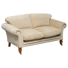 Used EXQUISITE VISCOUNT DAVID LINLEY TWO SEAT SOFA WiTH STAMPED CASTORS