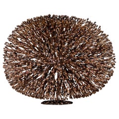 1970s Harry Bertoia Bush Form Sculpture Solid Bronze with added patina studio