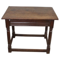 Used 17th Century Oak Side/ Centre Table.