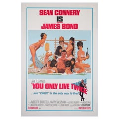 You Only Live Twice 1967 Us 1 Sheet Style C Bath Tub Film Movie Poster, McCarthy