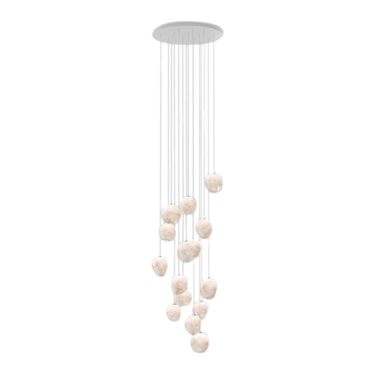Of Movement and Material pendant light by Philipp Weber, handcrafted in Berlin For Sale