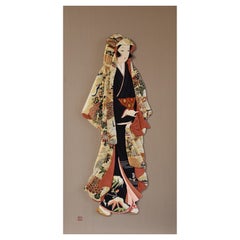 Japanese Contemporary silk brocade Handcrafted Decorative Art, 5