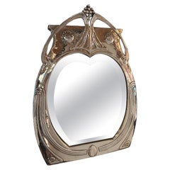 Vintage Mirror, Year, 1910, Jugendstil, Art Nouveau, Liberty