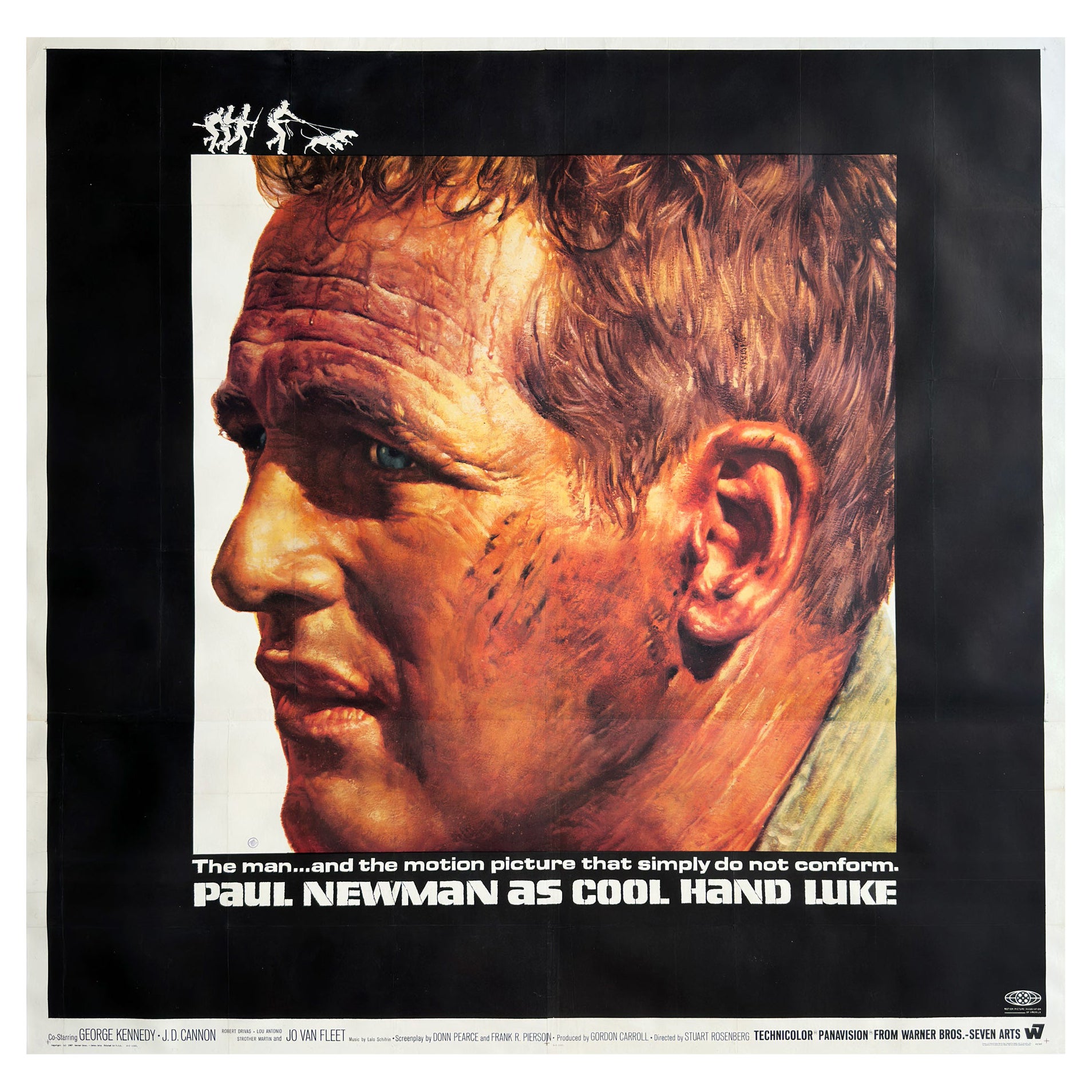 Cool Hand Luke 1967 US 6 Sheet Film Poster For Sale