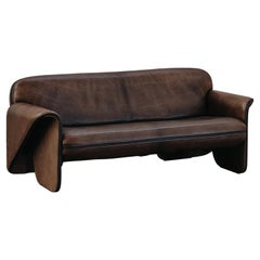 Vintage De Sede Leather Sofa, Model 125, From Switzerland, Circa 1970