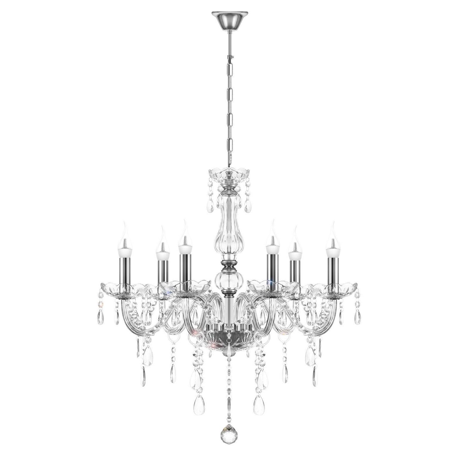 Decorative Crystal CEILING LAMP Pendant Venetian Hollywood Regency Chandelier