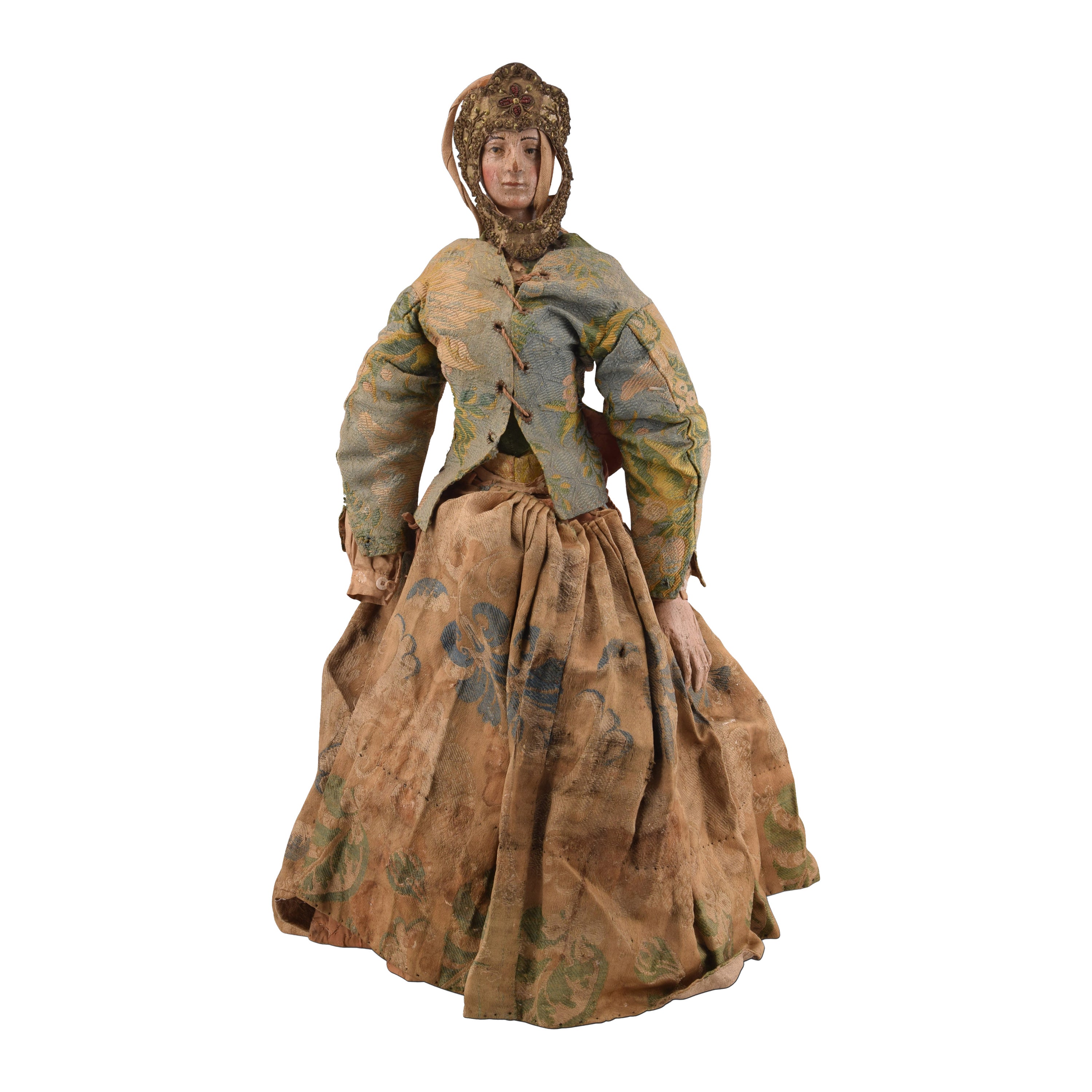 Virgin Mary (dress-up). Wood, etc. Spanish school, 17th century and later. For Sale