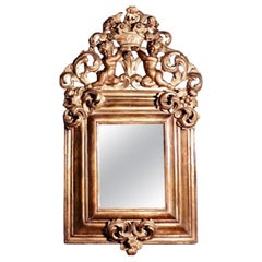 Superbe grand miroir sculpté et doré du début du 19ème siècle    