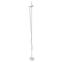 Stainless Steel & Concrete Base Floor Lamp by Tito Agnoli f. Oluce - Italy 1960s