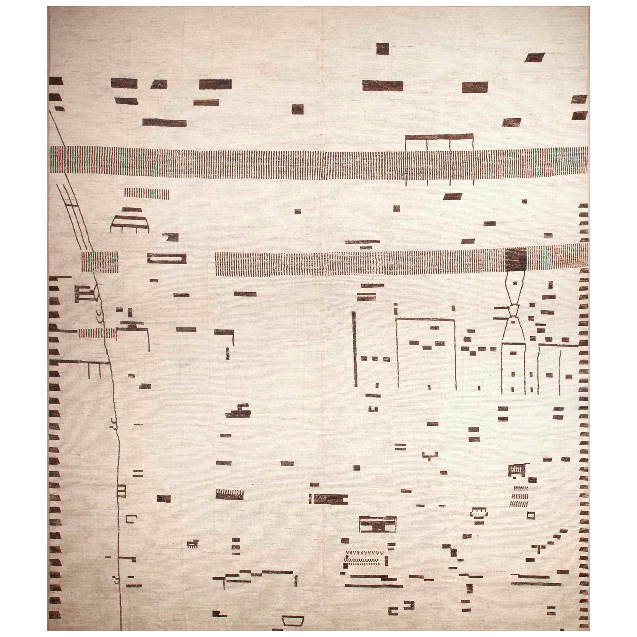 Tapis de la collection Nazmiyal surdimensionné, géométrique et moderne 20'6" x 25'3"