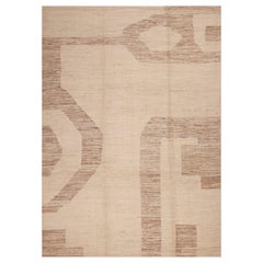 Collection Nazmiyal, tapis tribal géométrique moderne de taille 8'7" x 11'10"