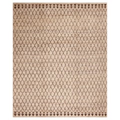 Nazmiyal Collection Diamond Grid Design Modern Room Size Area Rug 9'5" x 11'4"