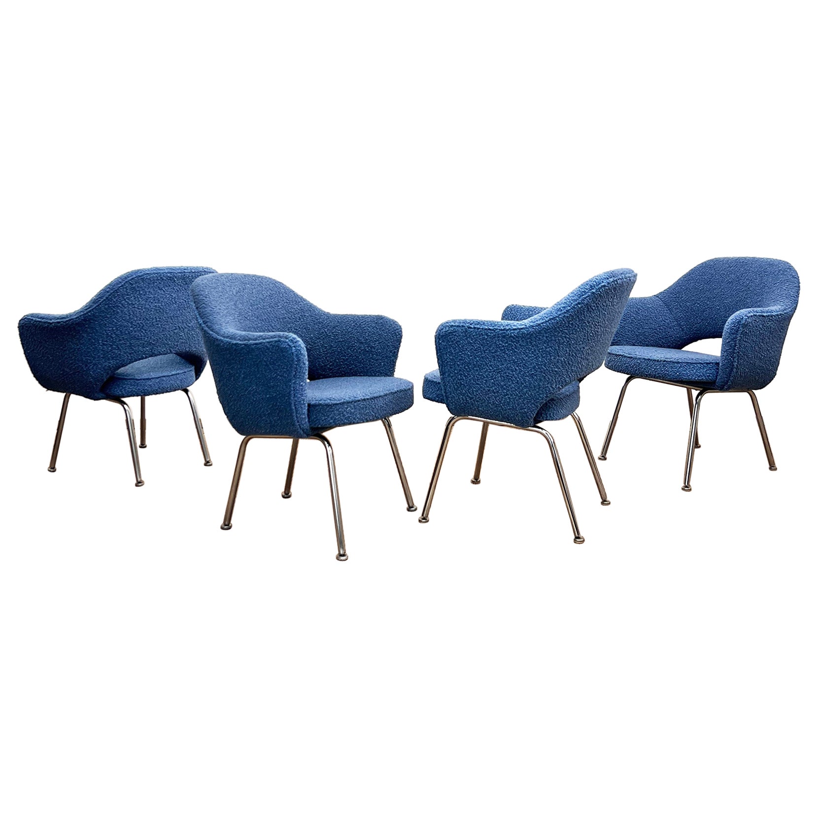 Set of 4 Executive Chairs by Eero Saarinen, Knoll International, Germany  For Sale