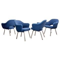 Retro Set of 4 Executive Chairs by Eero Saarinen, Knoll International, Germany 