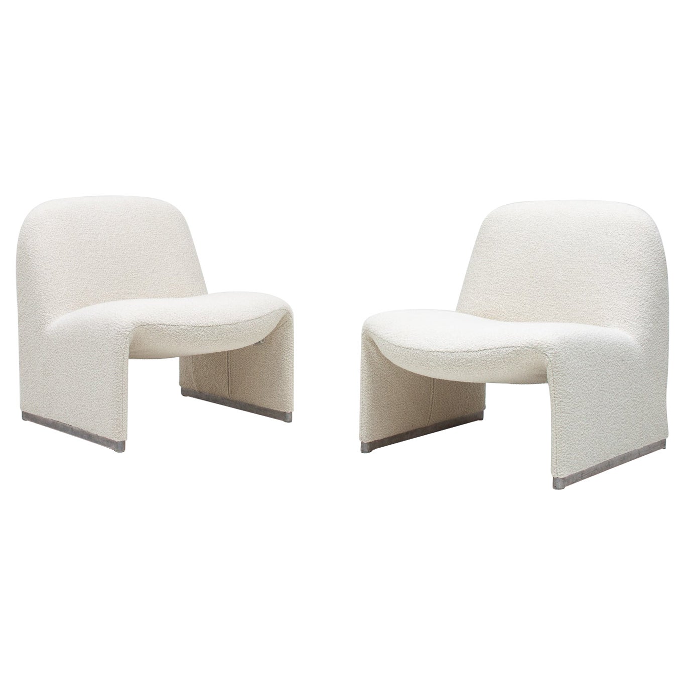 Giancarlo Piretti “Alky” Chairs In Yarn Collective bouclé *Customizable*