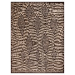 Collection Nazmiyal, motifs géométriques tribaux, taille de pièce moderne 9'4" x 12'6"