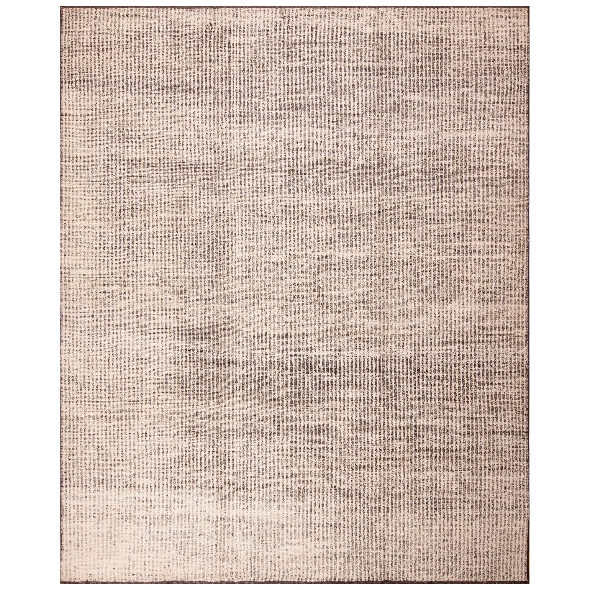 Collection Nazmiyal, motif géométrique à rayures, tapis moderne 9'9" x 11'10"