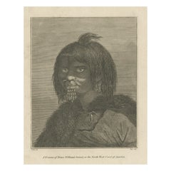 Antique Eternal Gaze: An Alaskan Enigma by John Webber, Circa 1795