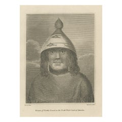 Antique Guardian of Nootka Sound: A Lyddiker Etching from John Webber's Artistry, 1795