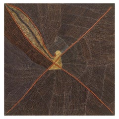 Rara pintura aborigen australiana de gran tamaño de Kathleen Petyarre