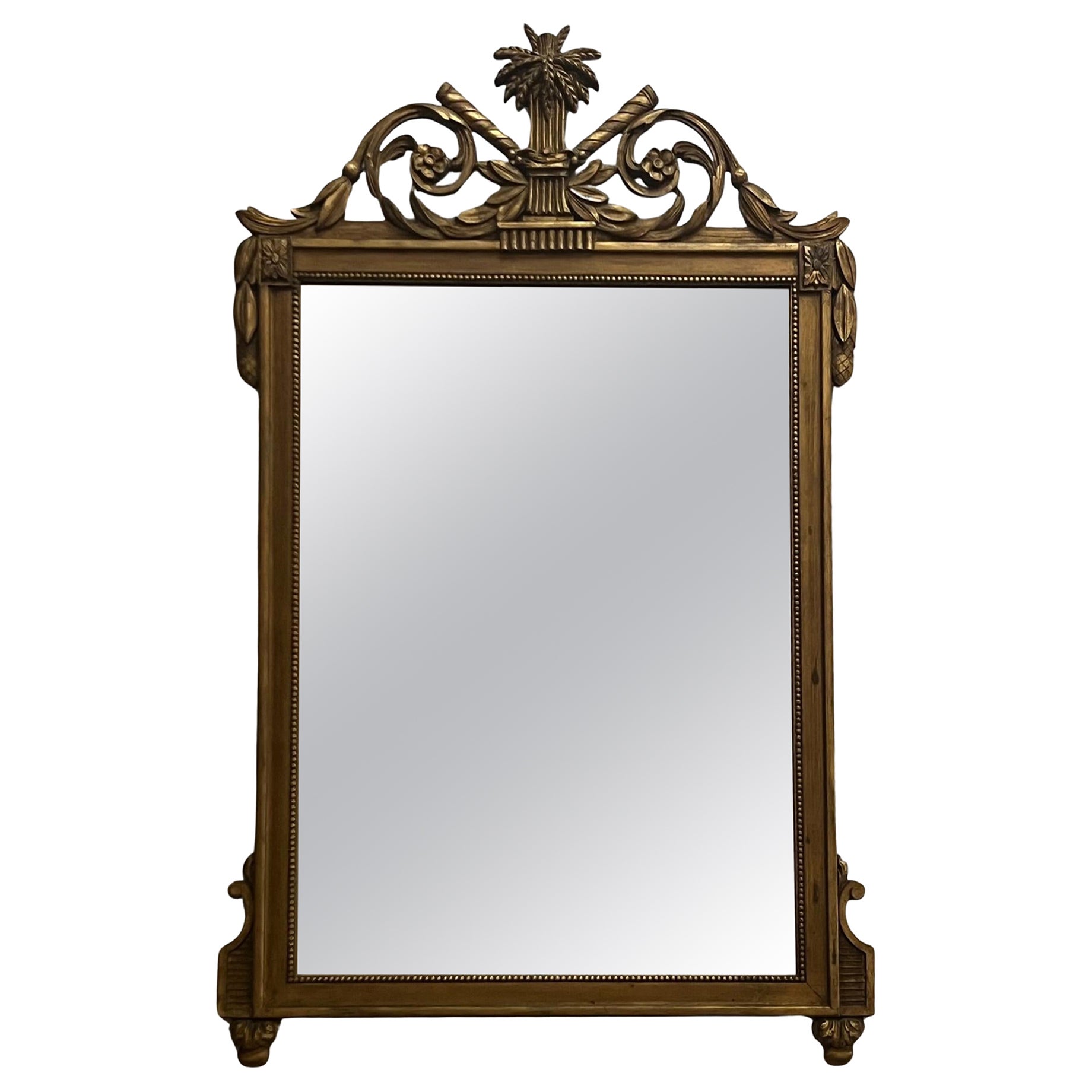 Vintage Decorative Arts Inc. New York, Louis XVI Style Mirror For Sale