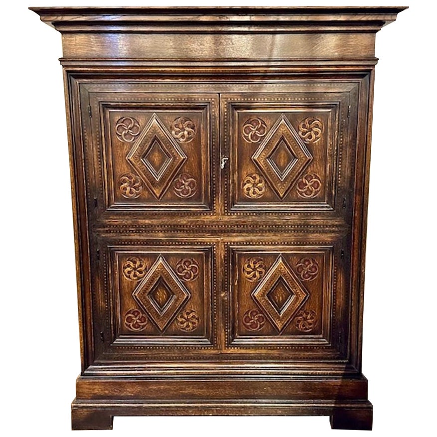 French Oak Cabinet For Sale