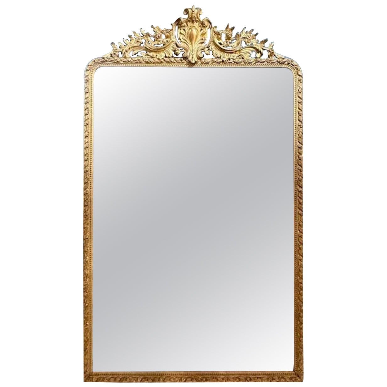 Empire Giltwood Eglomise" Mirror For Sale