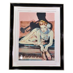 Signed and Numbered Vintage Art Deco style Colleen Ross "Serenade" Print