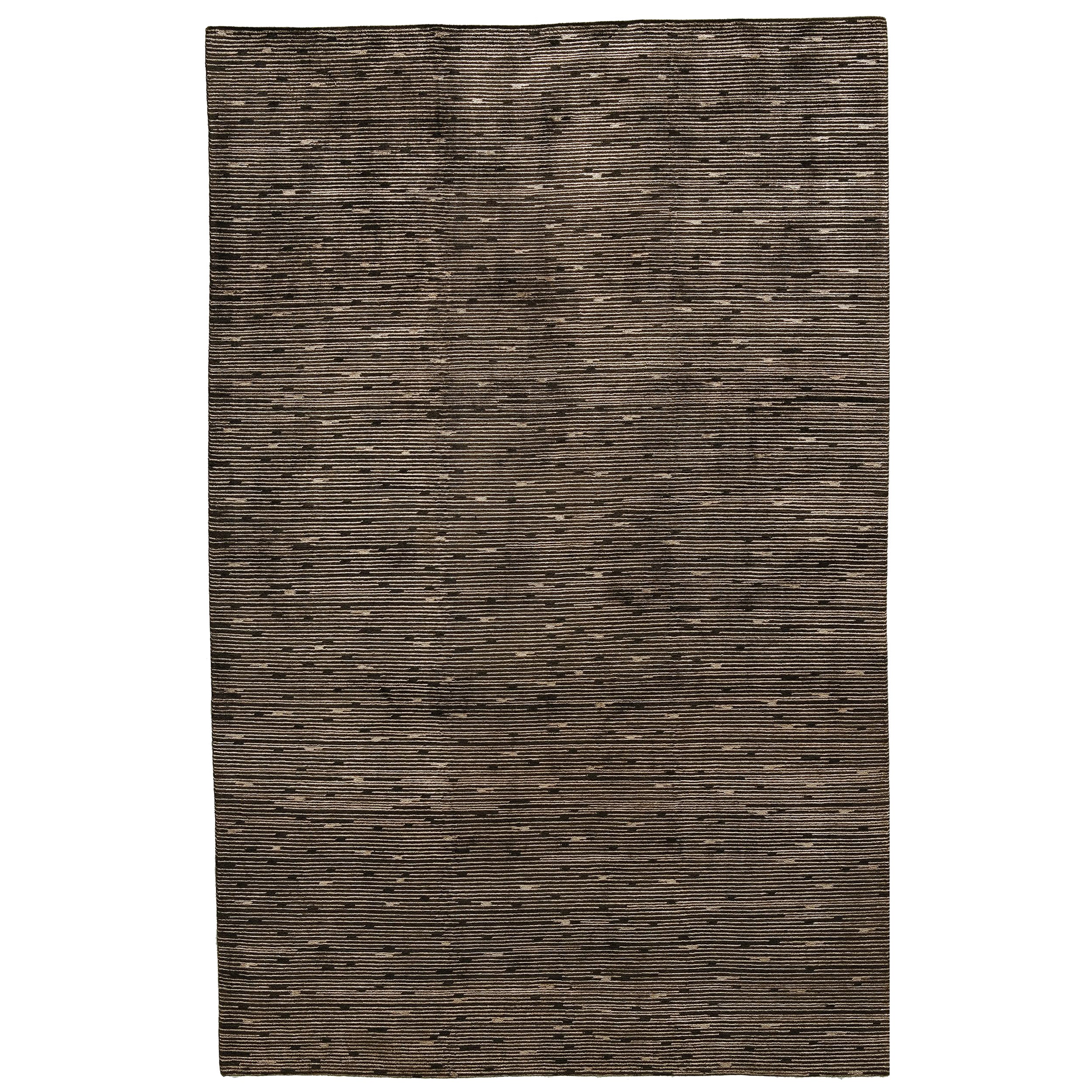 Luxuriöser Moderner Handgeknüpfter Teppich Shimmer Chocolate 12x15