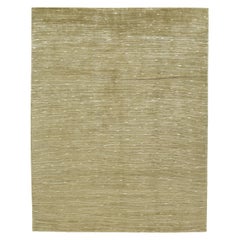 Luxury Modern Hand-Knotted Shimmer Gold 12x15 Rug