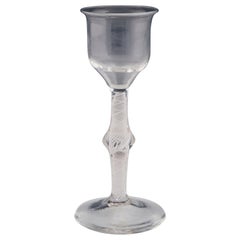 Antique Cotton Twist Wine Glass c1760