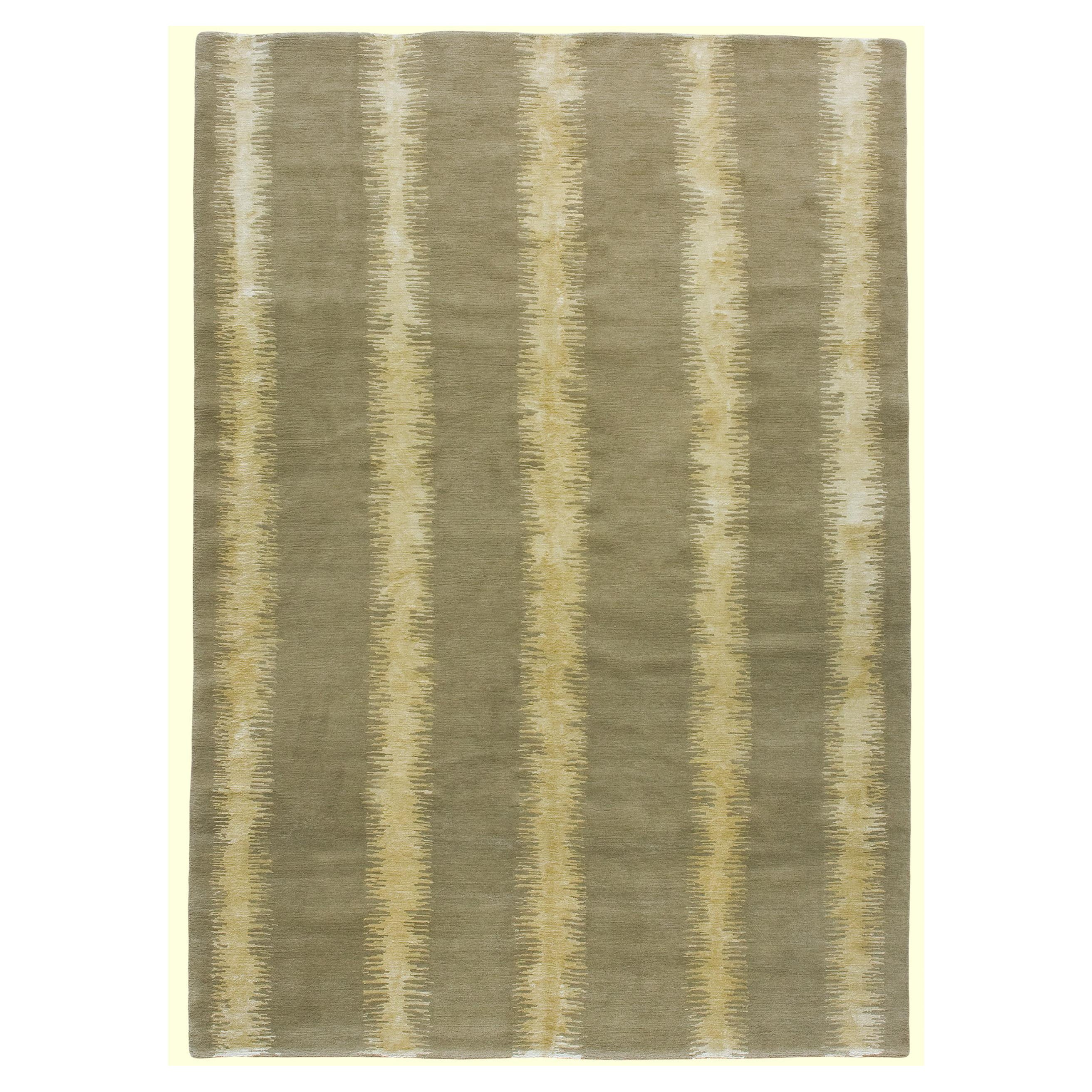 Luxury Modern Hand-Knotted Meetings Ivory 12x16 Rug