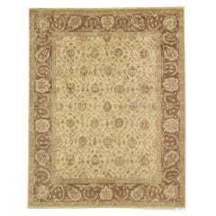 Luxury Traditional Hand-Knotted Tafresh Cream & Birch 12x24 Rug
