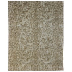 Luxury Modern Hand-Knotted Musina Natural 12x18 Rug